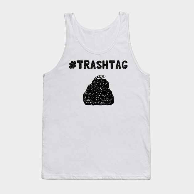 Trashtag hand draw design Tank Top by KritwanBlue